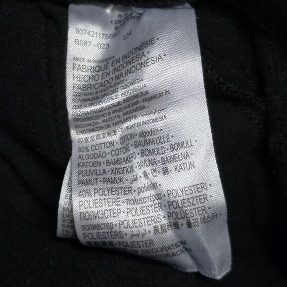 Nike Air Jordan Jumpman Cargo Joggers Boys Medium Black Fleece Pants - Picture 6 of 7